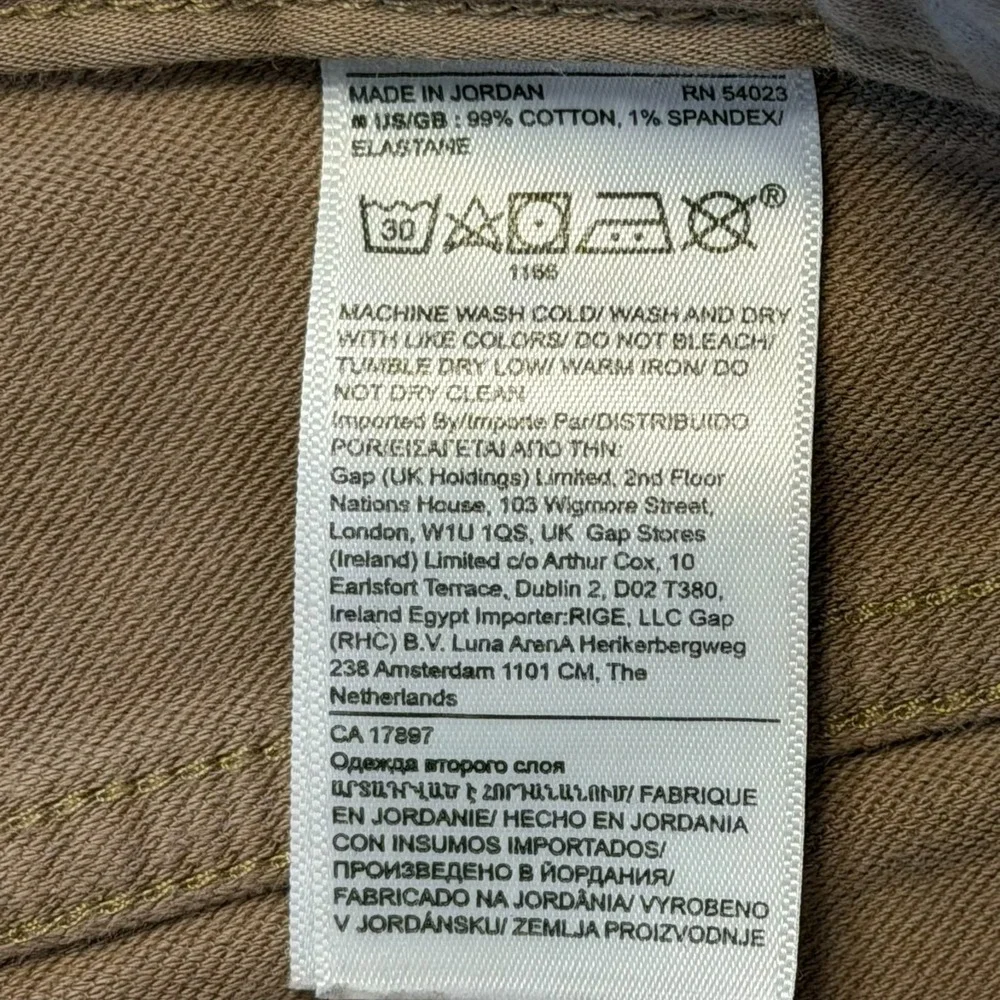 Banana Republic Traveler Jeans Pants Slim Fit Khaki 33x30 Preppy Classic Stretch